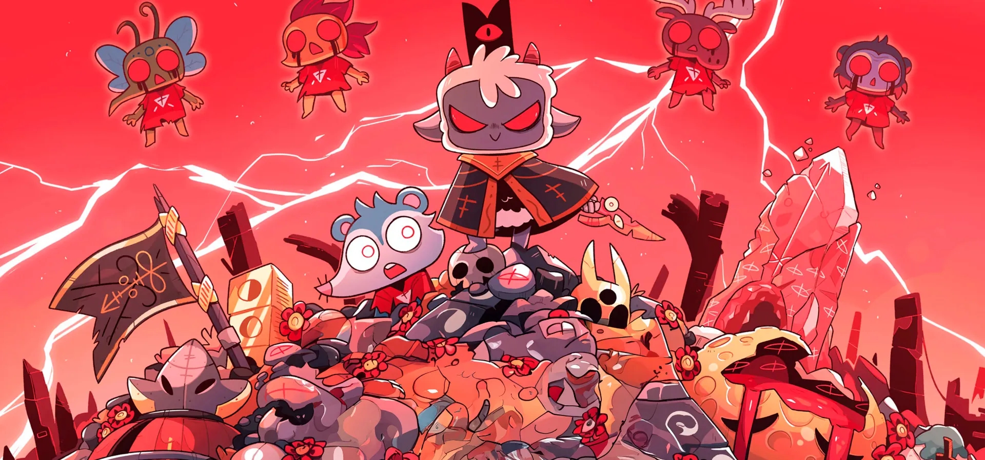 Imagem de fundo do produto Cult of the Lamb: Heretic Edition - Switch  