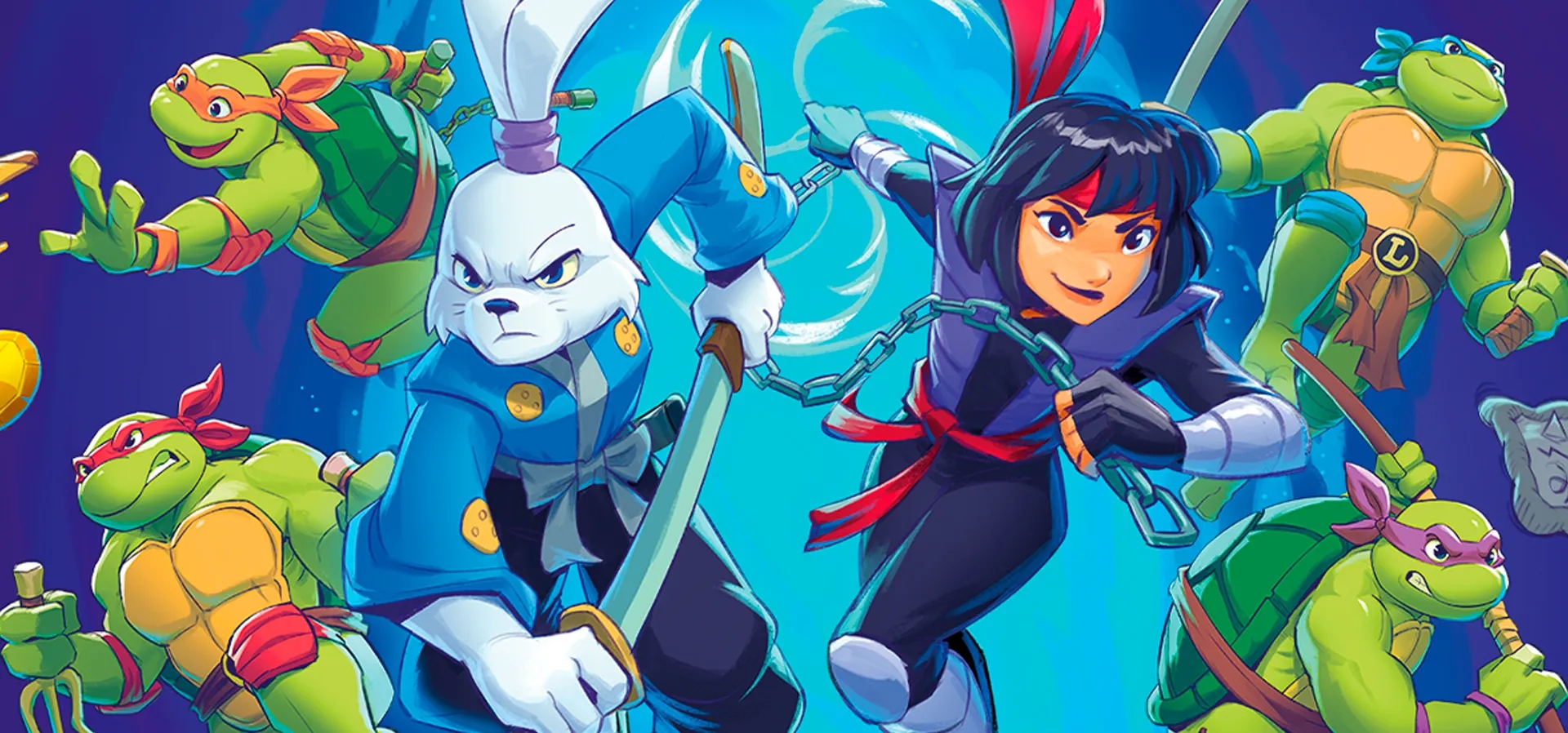 Imagem de fundo do produto Teenage Mutant Ninja Turtles: Shredder's Revenge + DLC Bundle - PS4