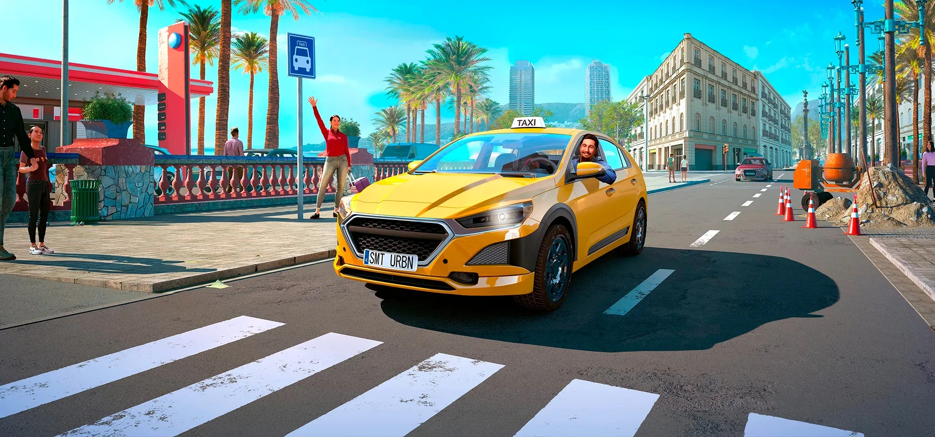 Imagem de fundo do produto Taxi Life: A City Driving Simulator - PS5