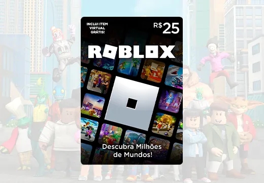 Imagem do produto Gift Card Digital Roblox - 25 Reais