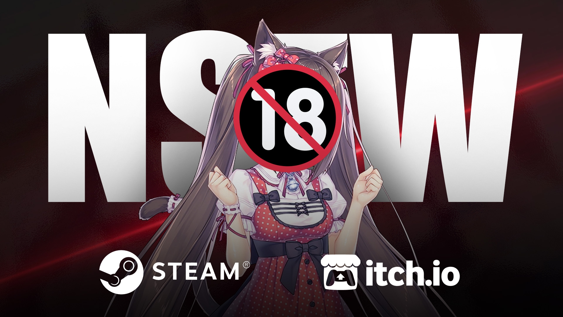 Imagem de fundo do produto Steam e itchio removem jogos NFSW por pressão externa