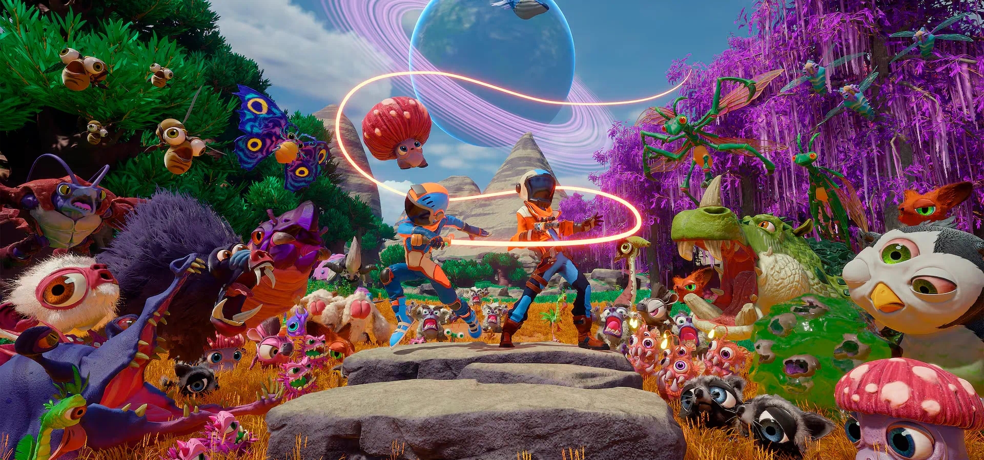 Imagem de fundo do produto Revenge of the Savage Planet: Cosmic Hoarder Edition - Xbox e PC