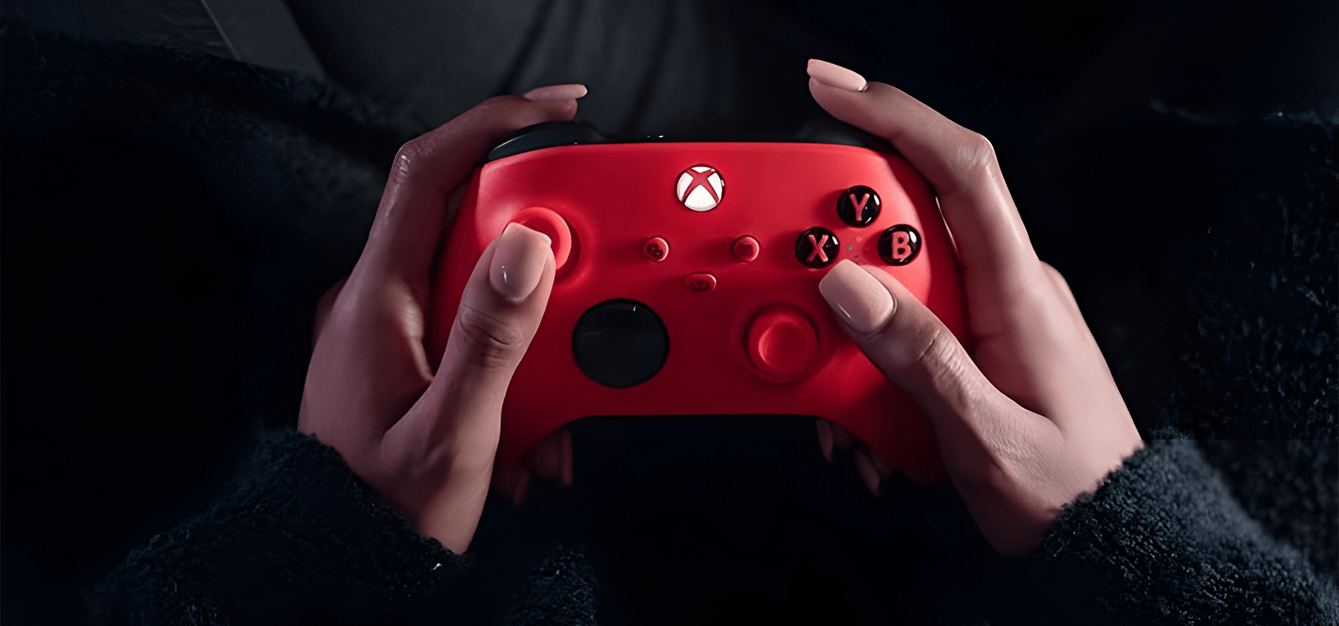 Imagem de fundo do produto Controle Sem Fio Xbox – Pulse Red