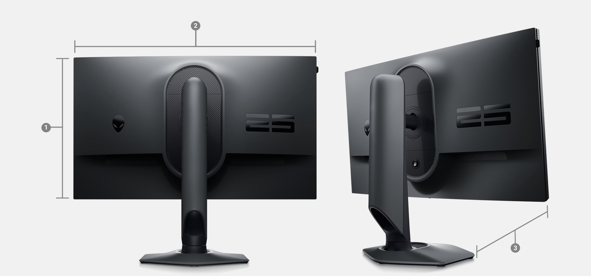 Imagem de fundo do produto Monitor Gamer Alienware 25” 360 Hz AW2523HF