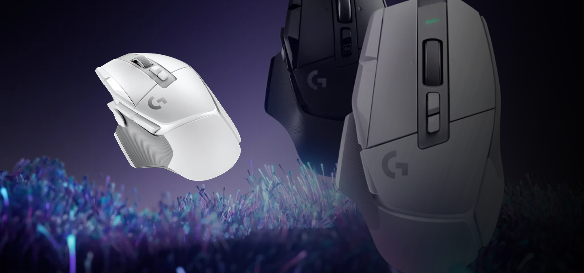 Imagem de fundo do produto Mouse Gamer sem fio Logitech G502 X Lightspeed - Branco