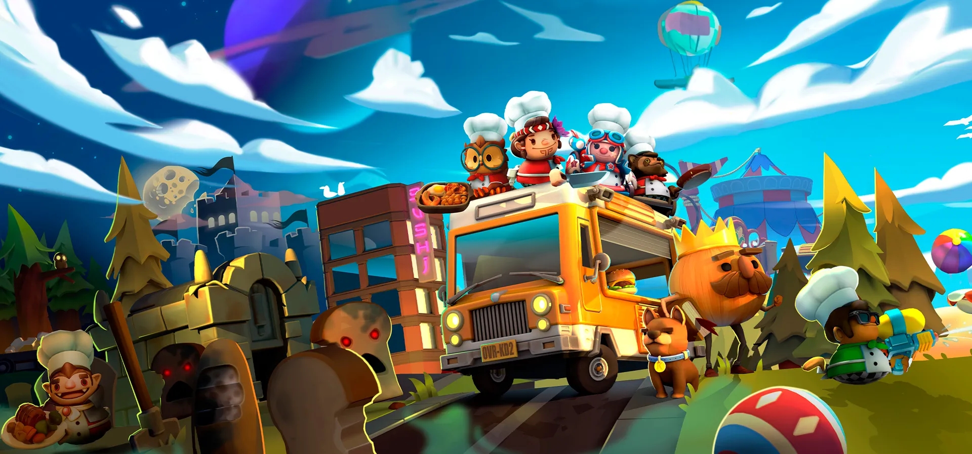 Imagem de fundo do produto Overcooked! 2 - Gourmet Edition - Xbox One e Series X|S