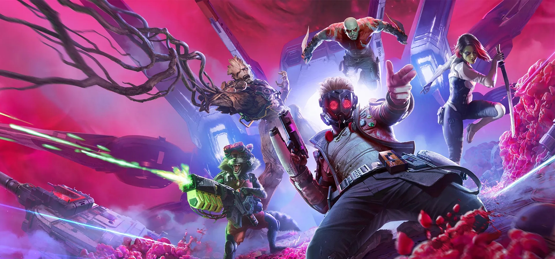 Imagem de fundo do produto Marvel's Guardians of the Galaxy PS4 - Físico