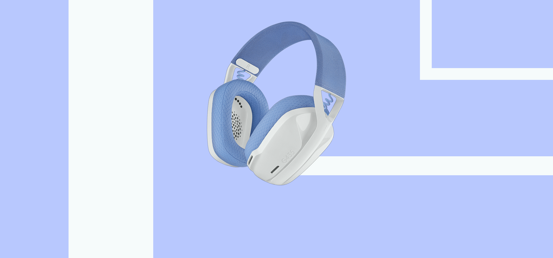 Imagem de fundo do produto Headset Gamer Sem Fio Logitech G435 LIGHTSPEED – Branco