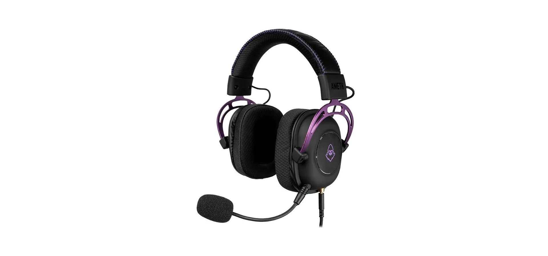 Imagem de fundo do produto Headset Gamer Mancer Ameth Purple Edition, Som Surround 7.1, Drivers 50mm, Preto, MCR-AMT-BL01