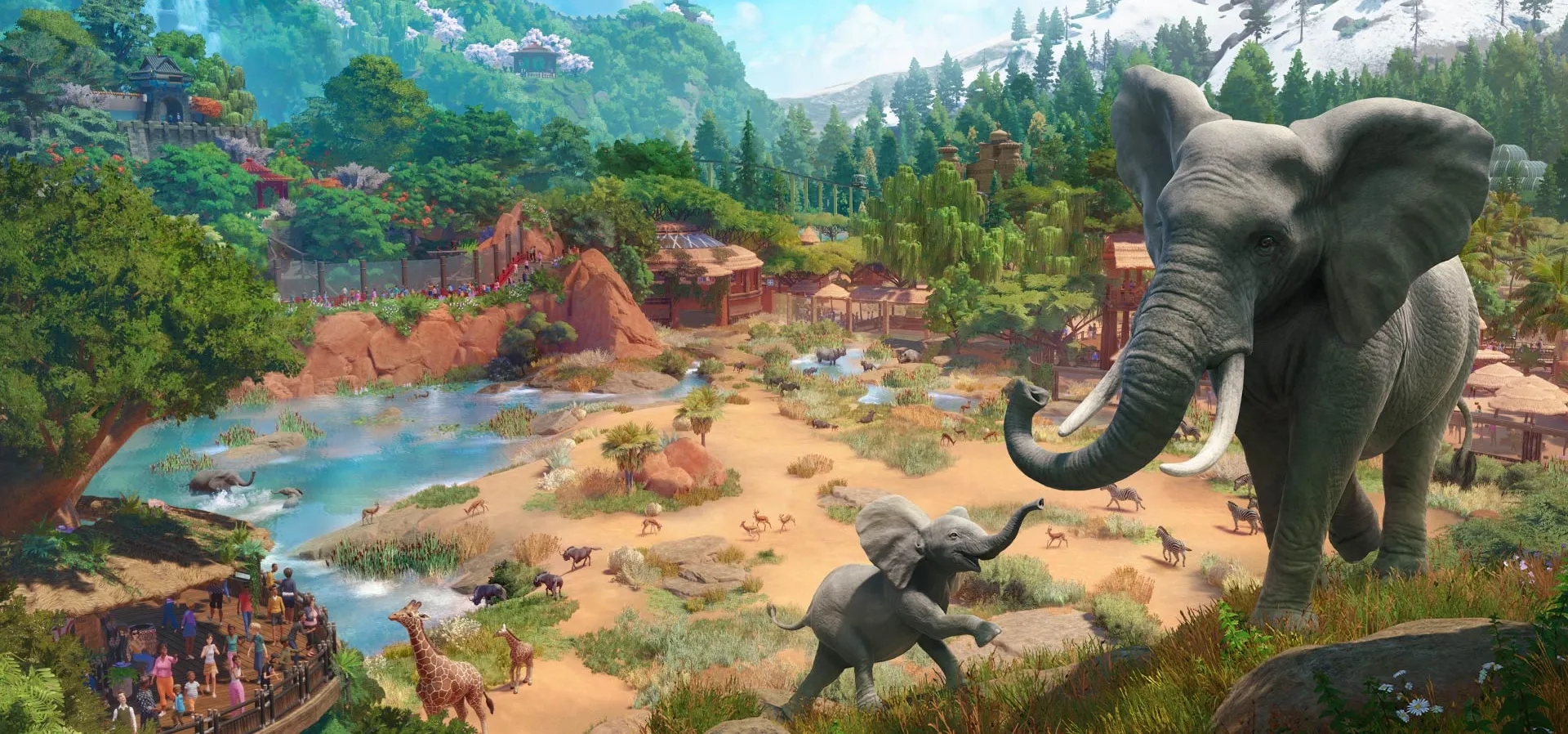 Imagem de fundo do produto Planet Zoo Edição Definitiva - PS5