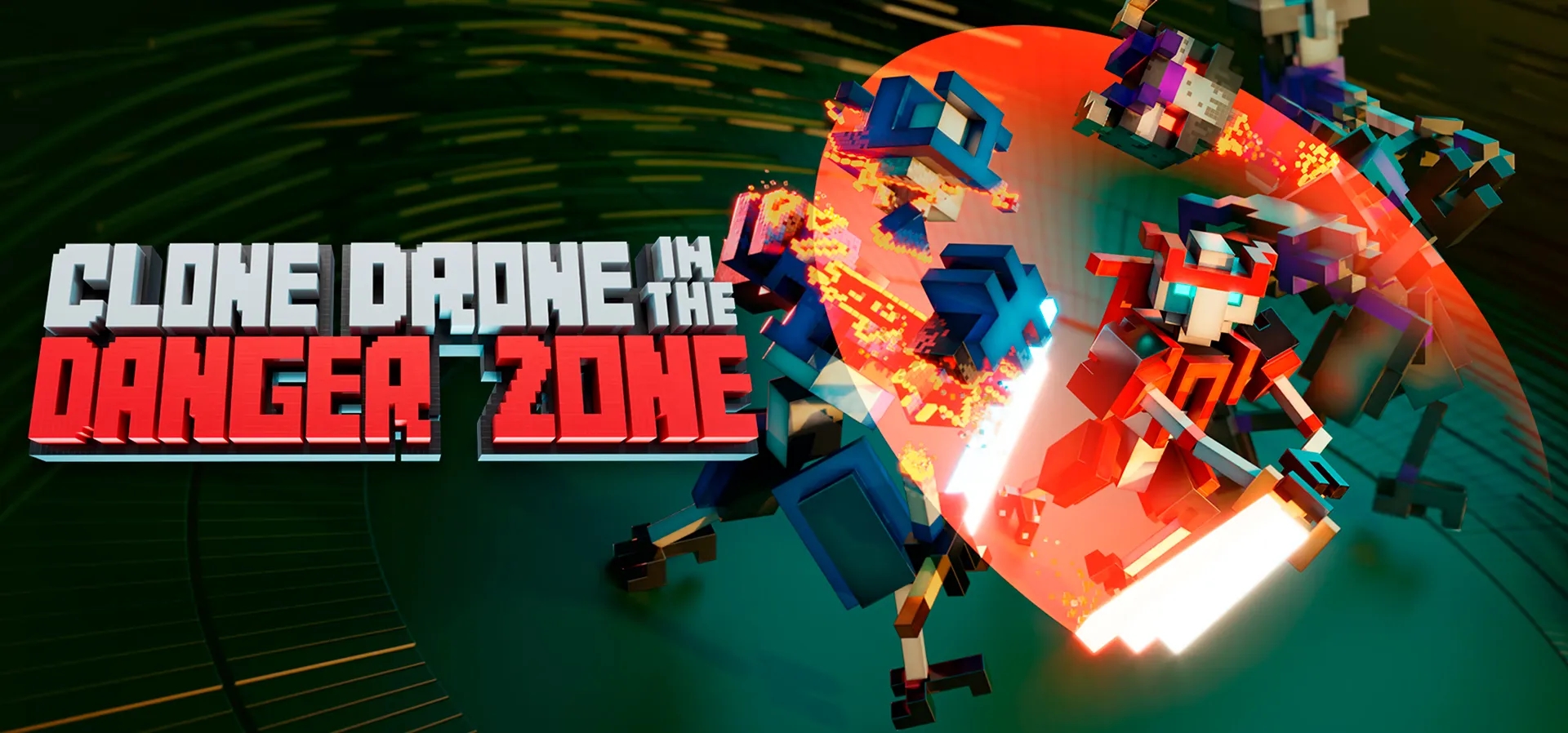 Imagem de fundo do produto Clone Drone in the Danger Zone - Xbox e PC