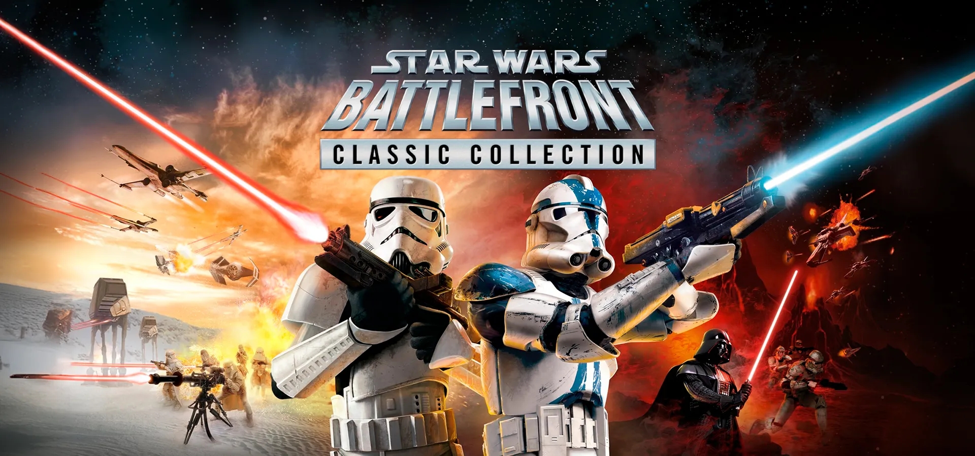 Imagem de fundo do produto STAR WARS™: Battlefront Classic Collection - Xbox One e Series X|S