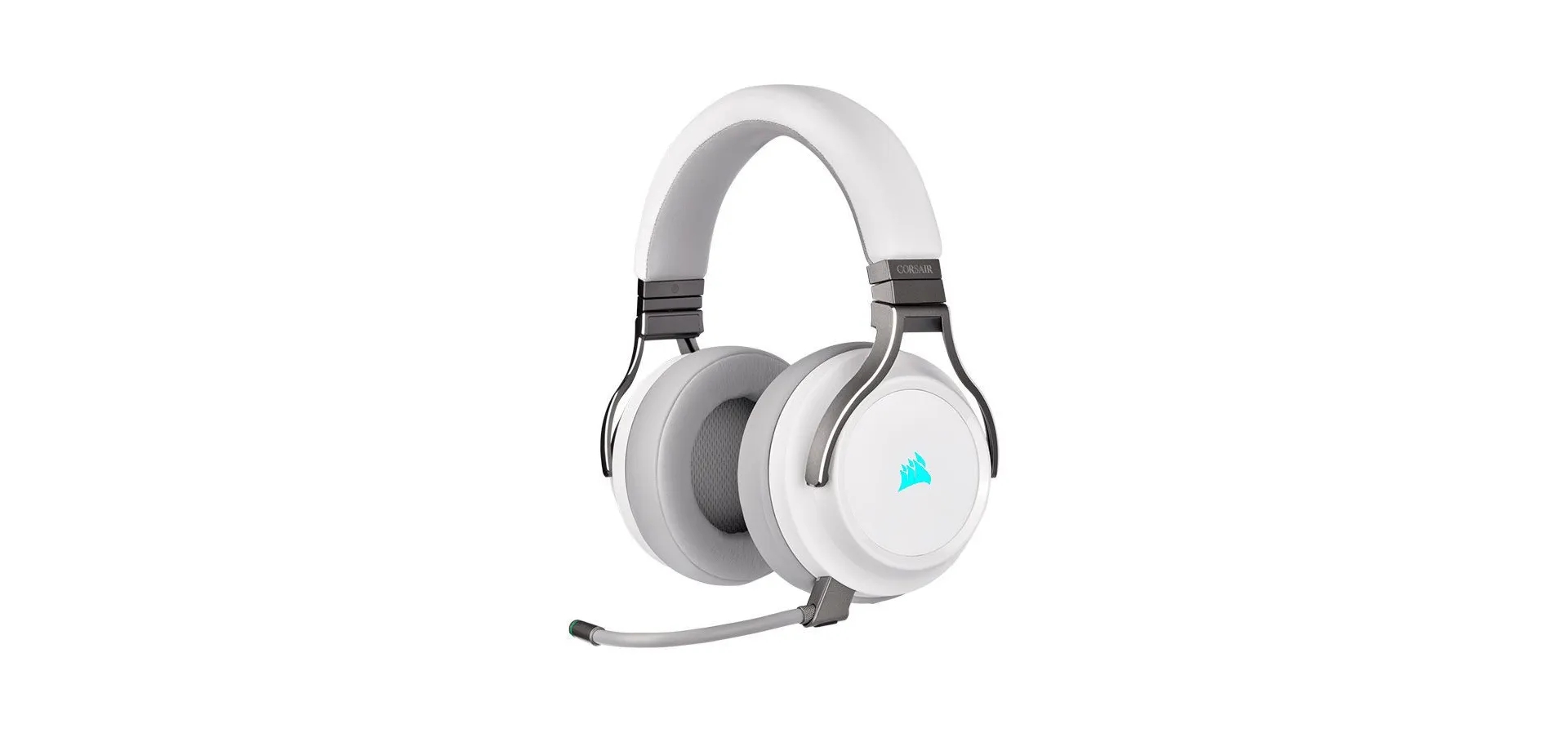 Imagem de fundo do produto Headset Gamer Corsair Virtuoso RGB Wireless Branco 7.1 Drivers 50mm, CA-9011186-NA