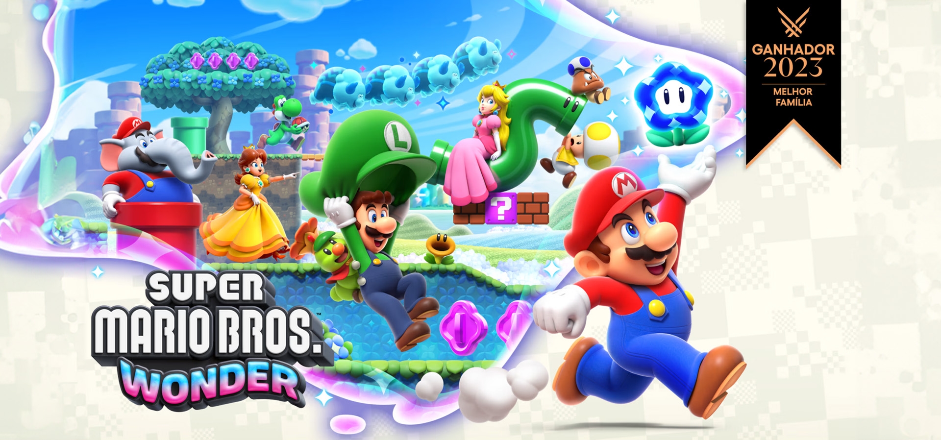 Imagem de fundo do produto Super Mario Bros.™ Wonder - Switch