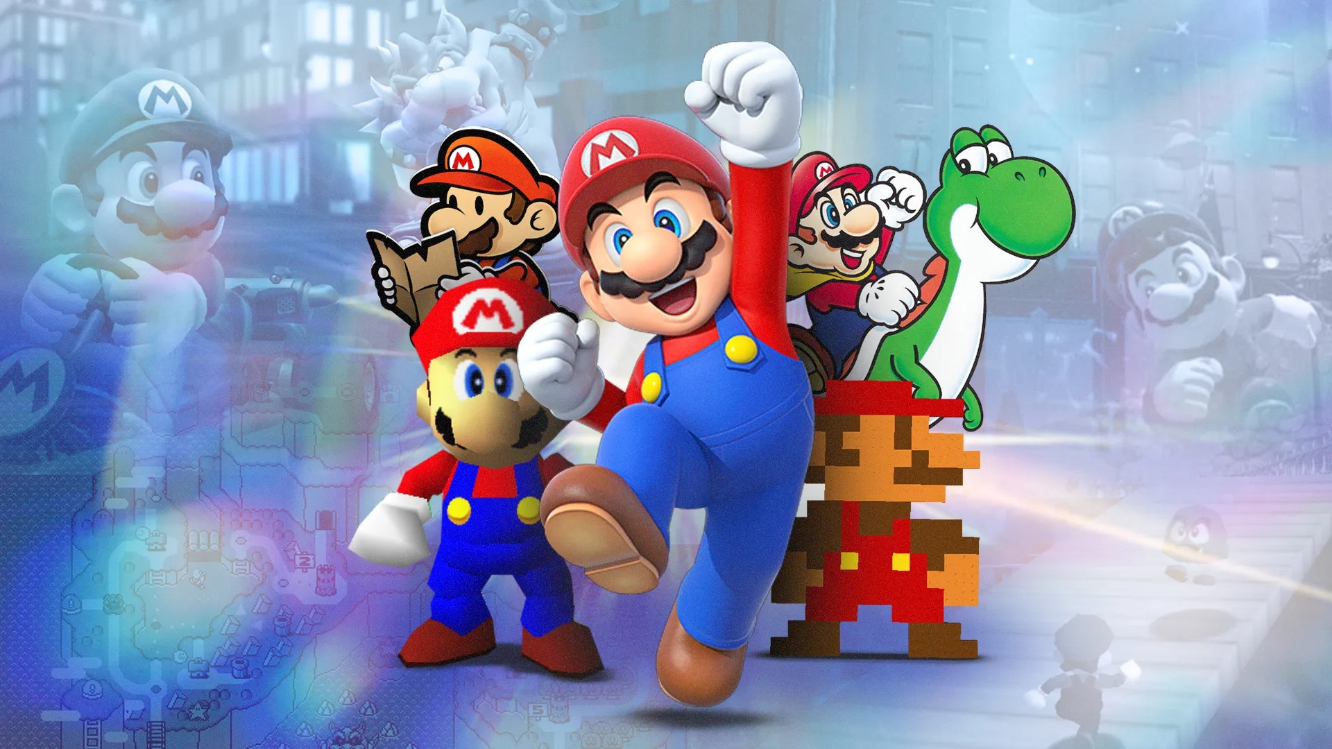 Imagem de fundo do produto A evolução de Super Mario: Sua história e seus personagens