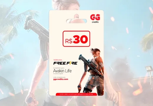 Imagem do produto Gift Card Free Fire - 30 Reais