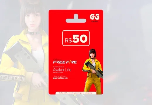 Imagem do produto Gift Card Free Fire - 50 Reais