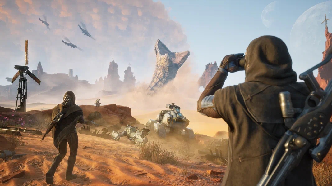 Imagem de fundo do produto Dune: Awakening; Confira o trailer de lançamento para PC