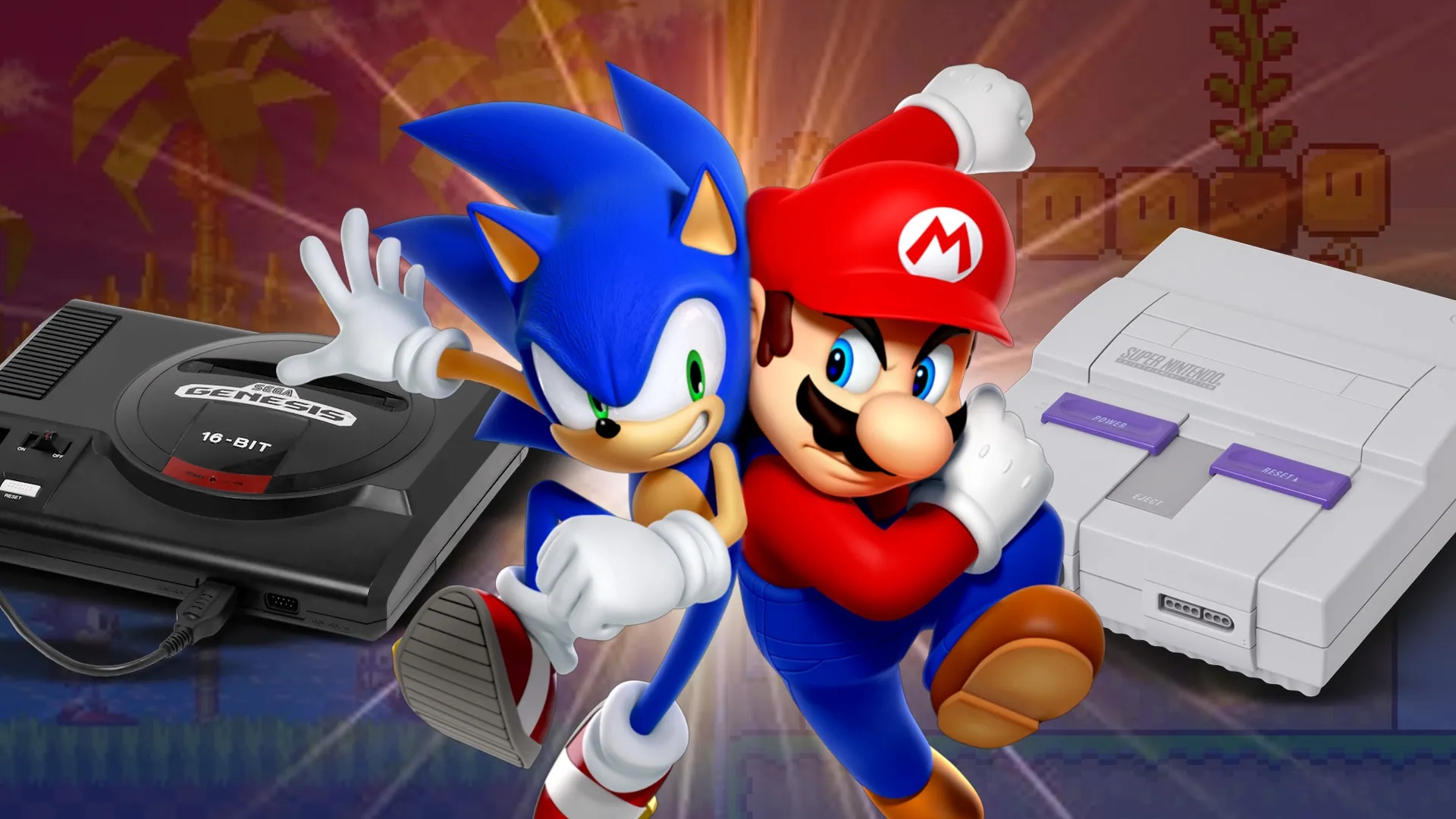 Imagem de fundo do produto Sega VS Nintendo: O Nascimento da Console Wars