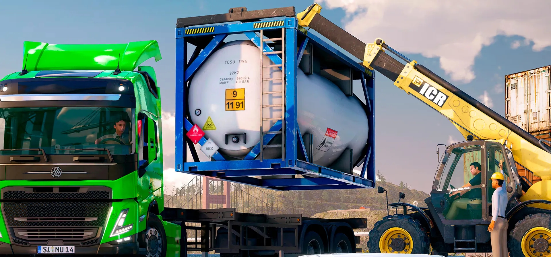 Imagem de fundo do produto Truck and Logistics Simulator - PS4