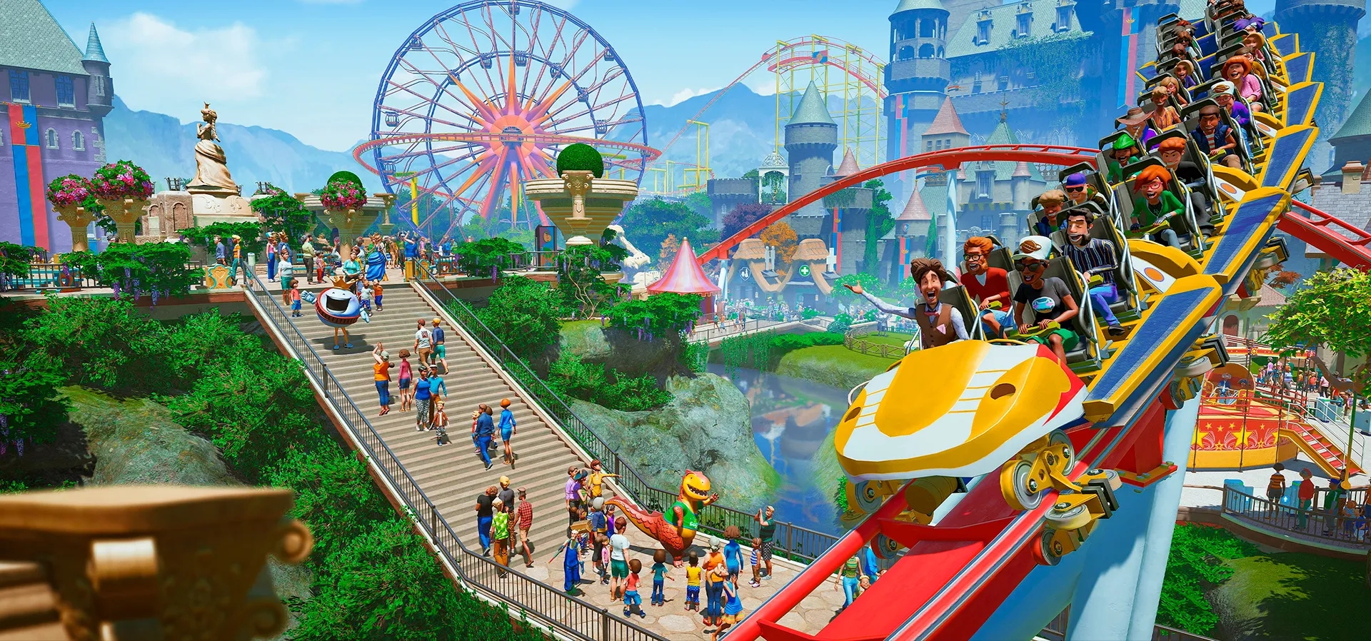 Imagem de fundo do produto Planet Coaster Premium Edition - PS4