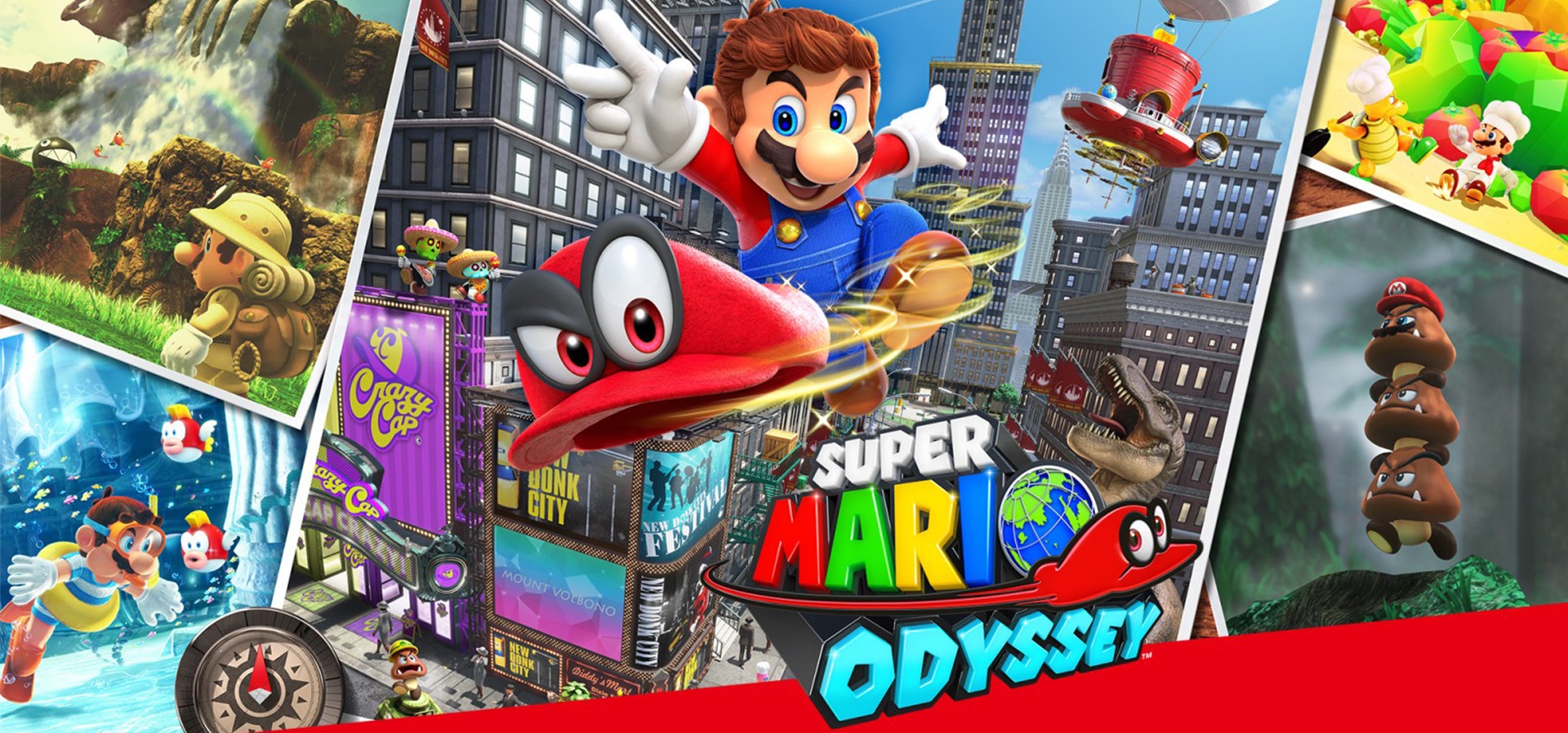 Imagem de fundo do produto Super Mario Odyssey Switch - Físico