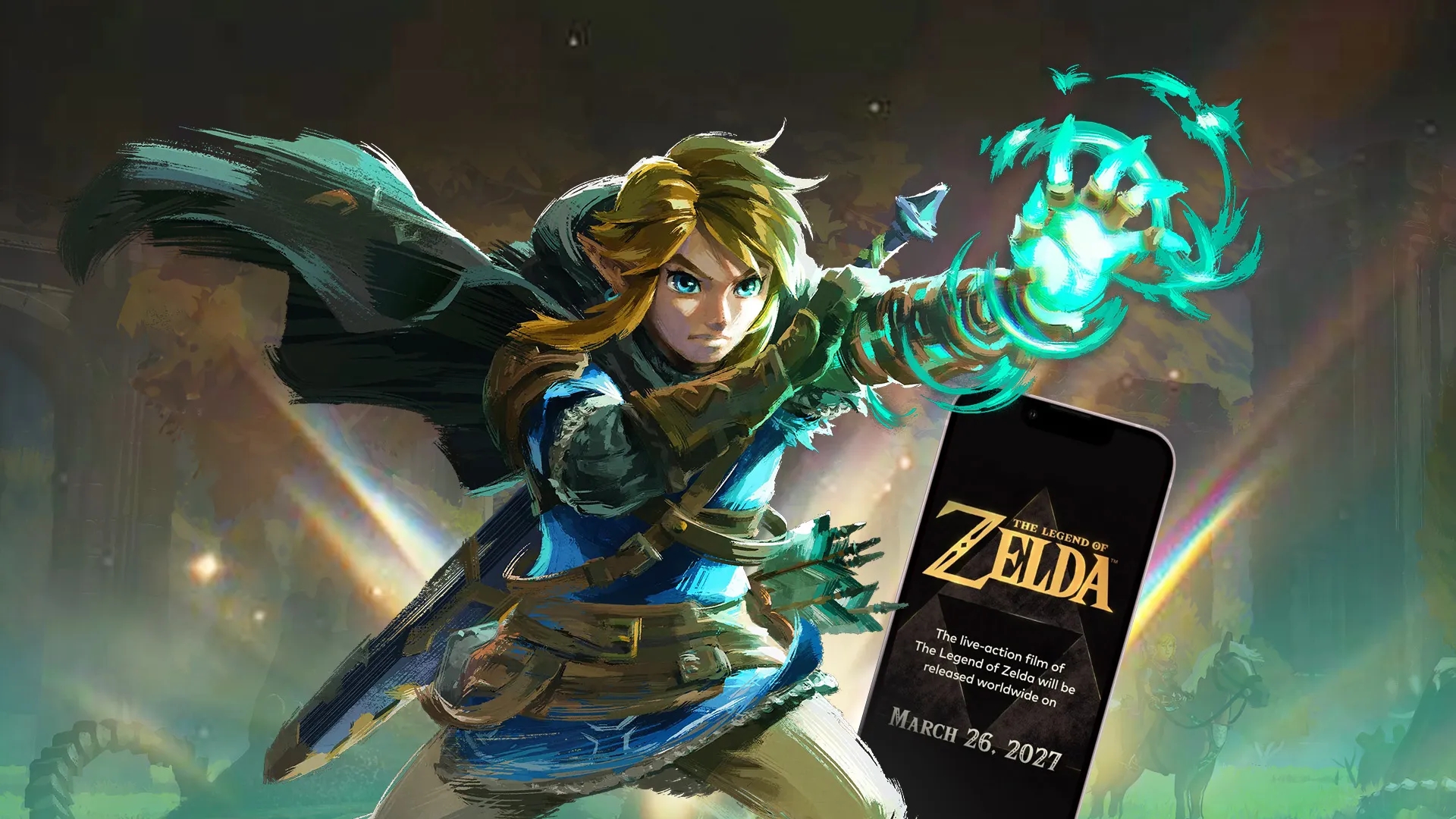 Imagem de fundo do produto The Legend of Zelda ganhará filme Live Action em 2027