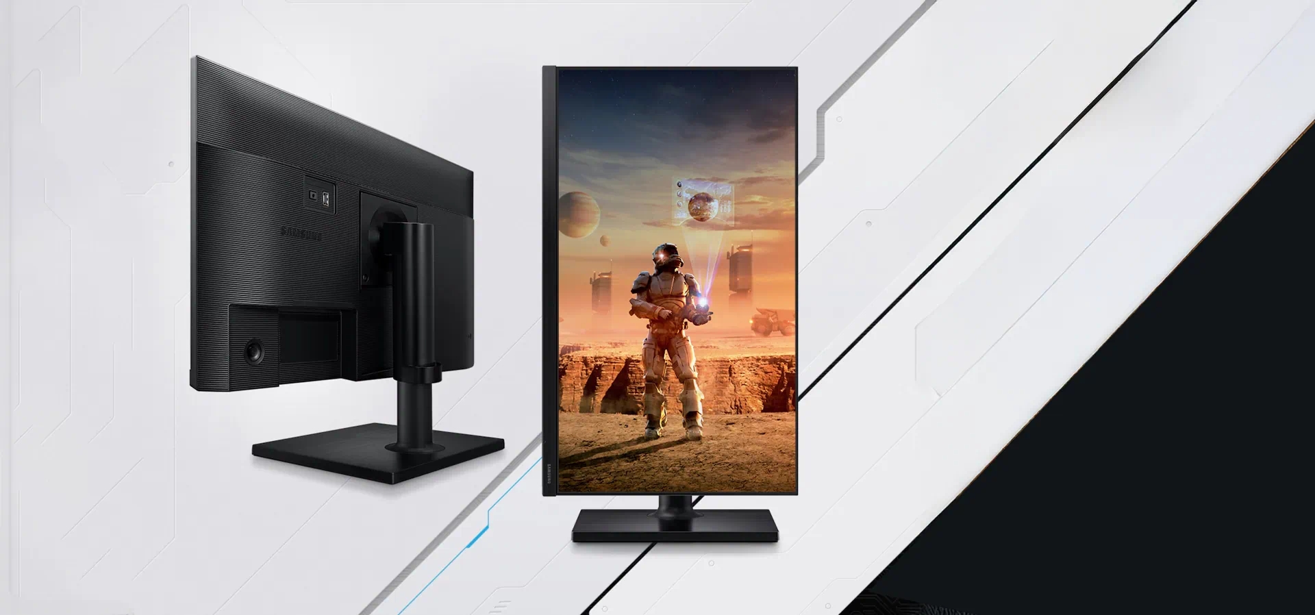 Imagem de fundo do produto Monitor Gamer Odyssey G30 24” Samsung LS24BG300ELMZD