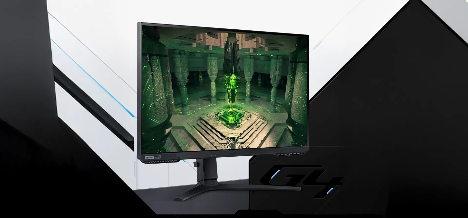 Imagem de fundo do produto Monitor Gamer Odyssey G40 27" Samsung LS27BG400ELXZD