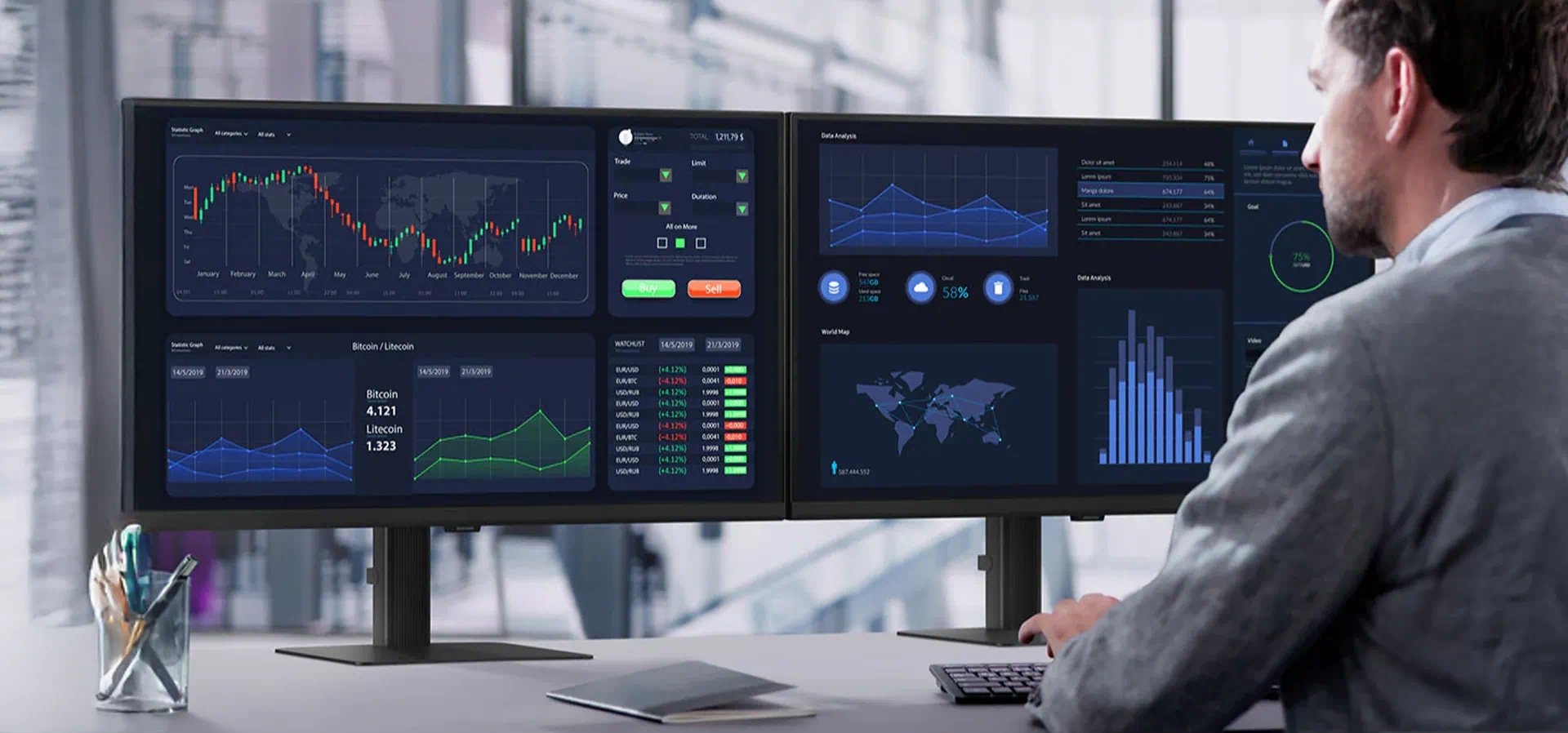 Imagem de fundo do produto Monitor ViewFinity S6 27” 2024 Samsung LS27D600UALXZD