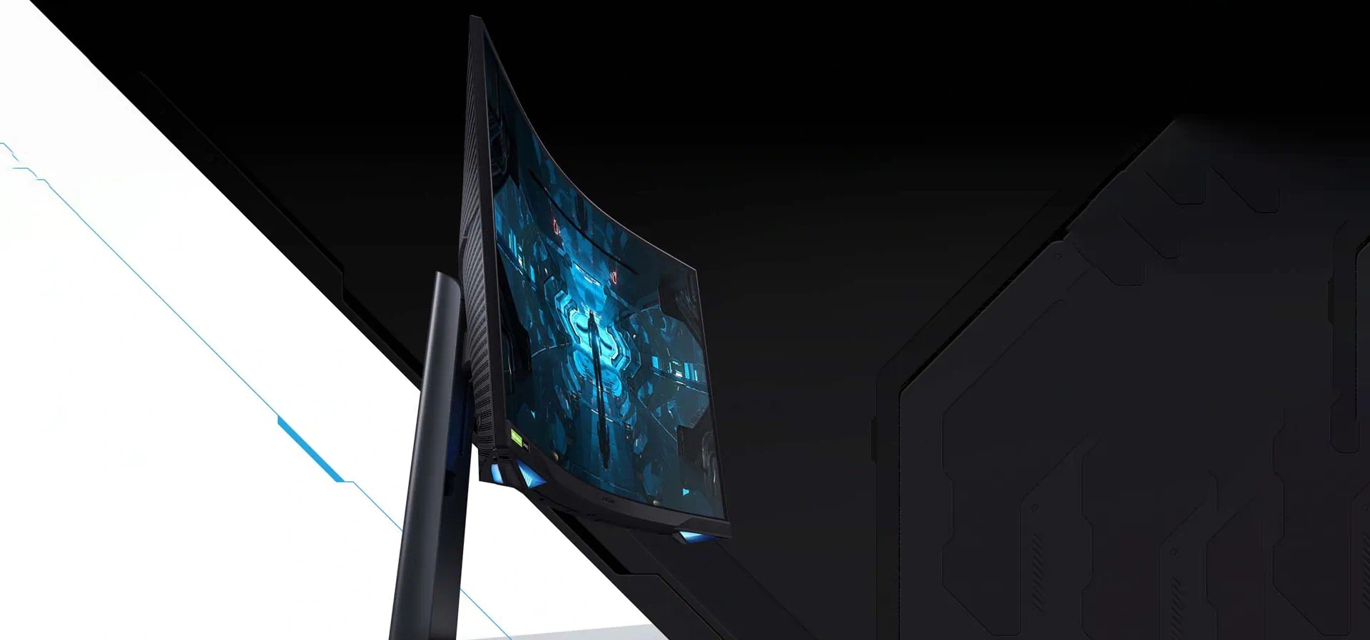 Imagem de fundo do produto Monitor Samsung Odyssey G7 27" Samsung LC27G75TQSLXZD