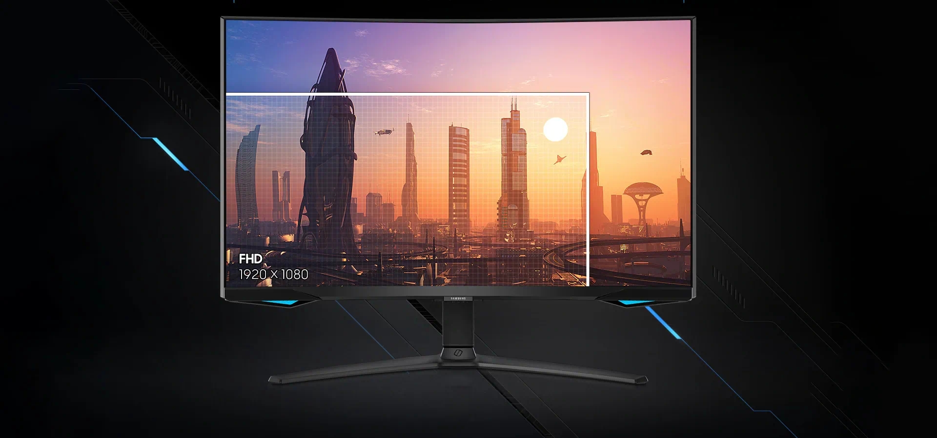 Imagem de fundo do produto Monitor Gamer Odyssey G6 27" Samsung LS27BG650ELXZD