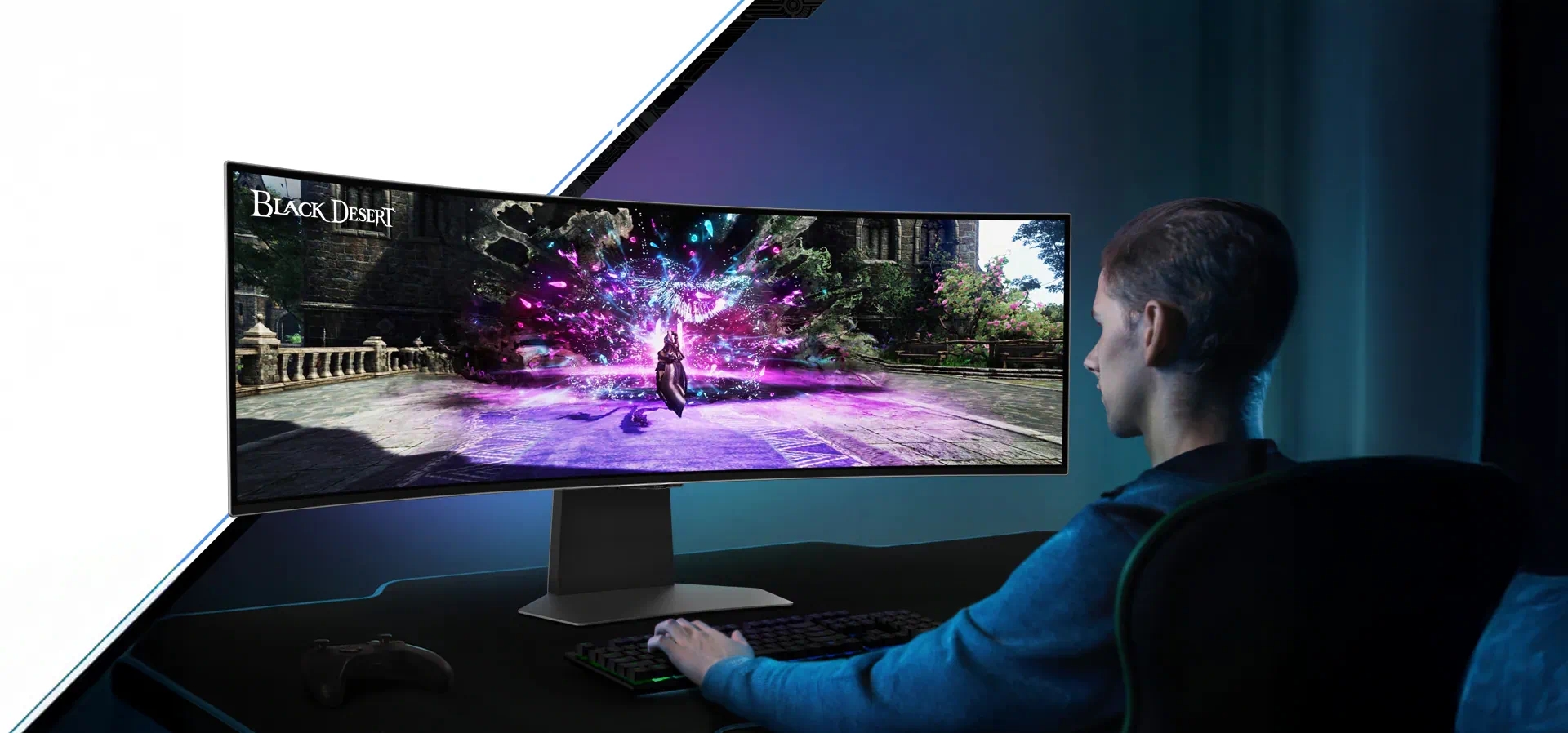Imagem de fundo do produto Monitor Gamer Odyssey OLED G9 49" Samsung LS49CG930SLXZD