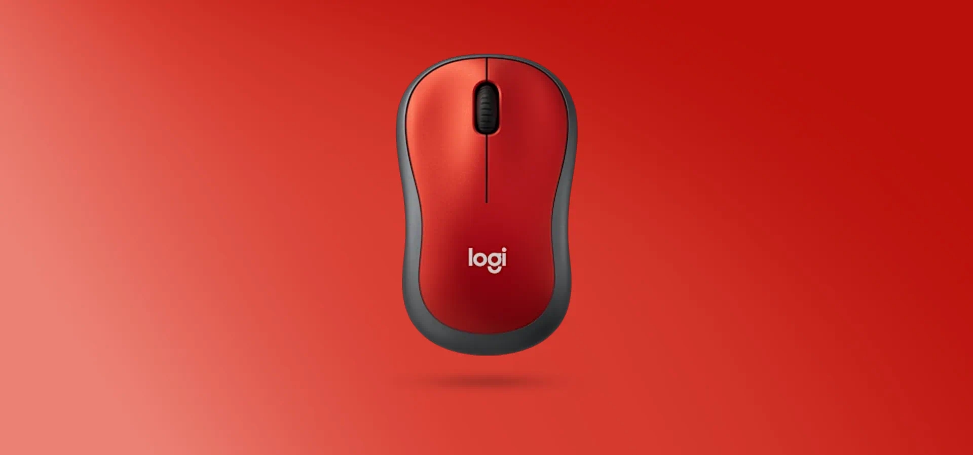 Imagem de fundo do produto Mouse sem Fio Logitech M185 Vermelho