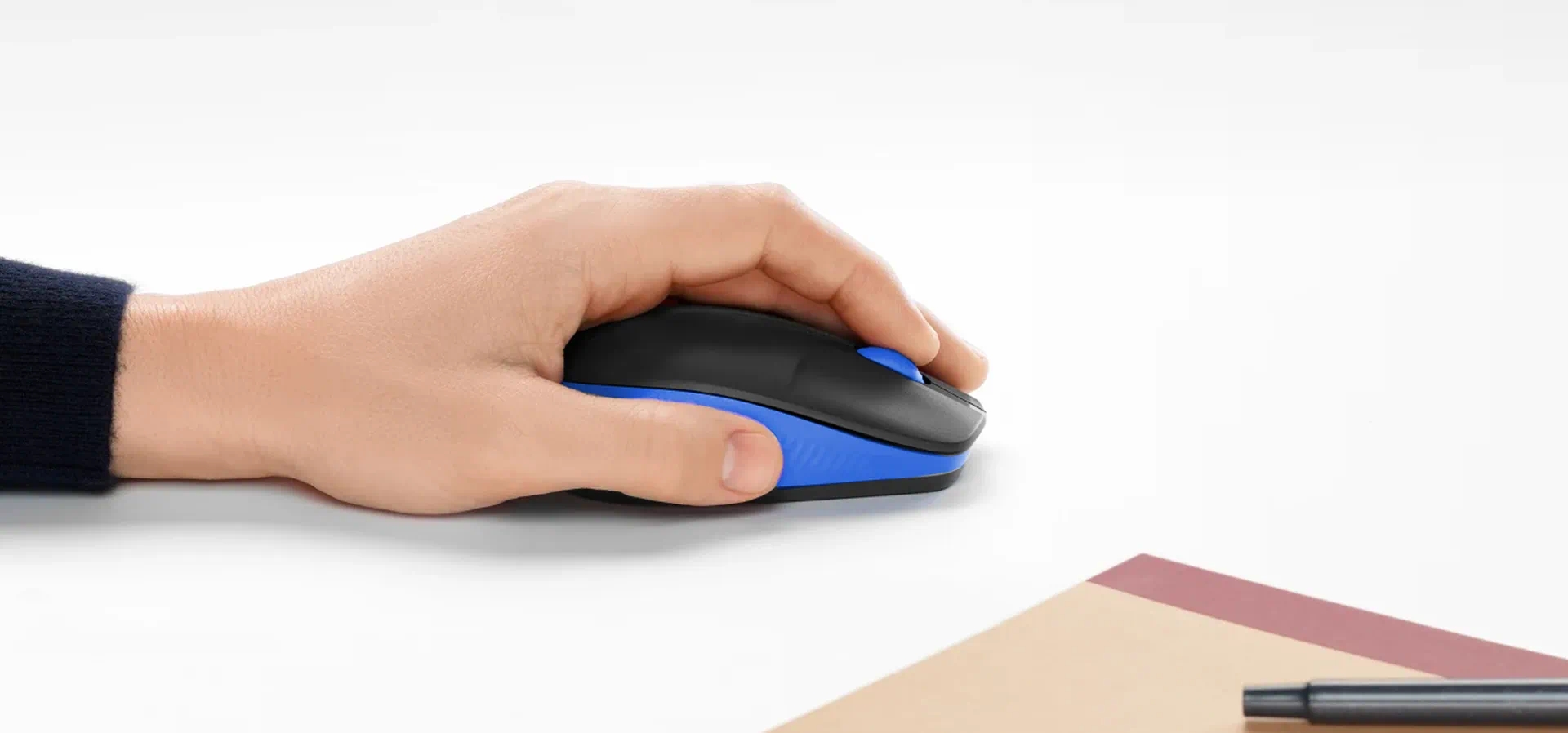 Imagem de fundo do produto Mouse sem Fio Logitech M190 Azul