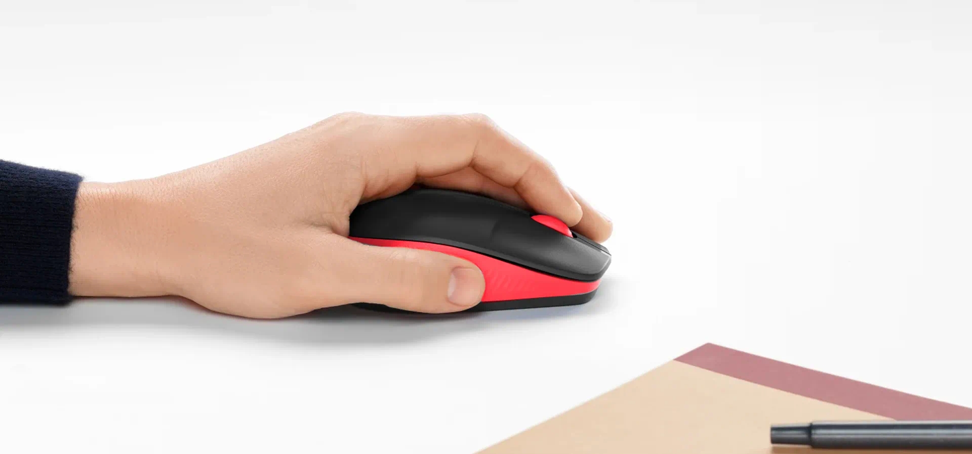 Imagem de fundo do produto Mouse sem Fio Logitech M190 Vermelho