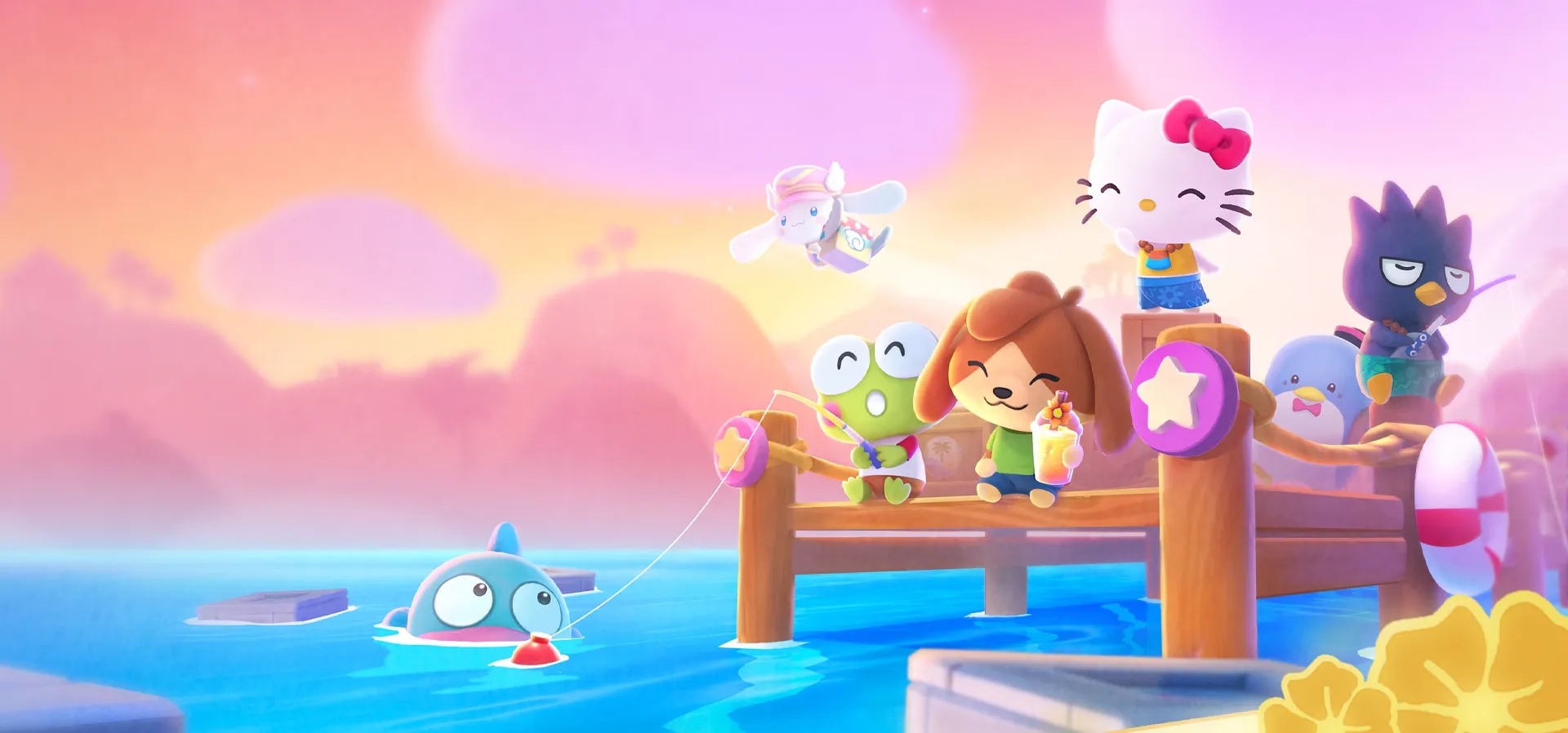 Imagem de fundo do produto Hello Kitty Island Adventure: Edição Deluxe Switch - Físico