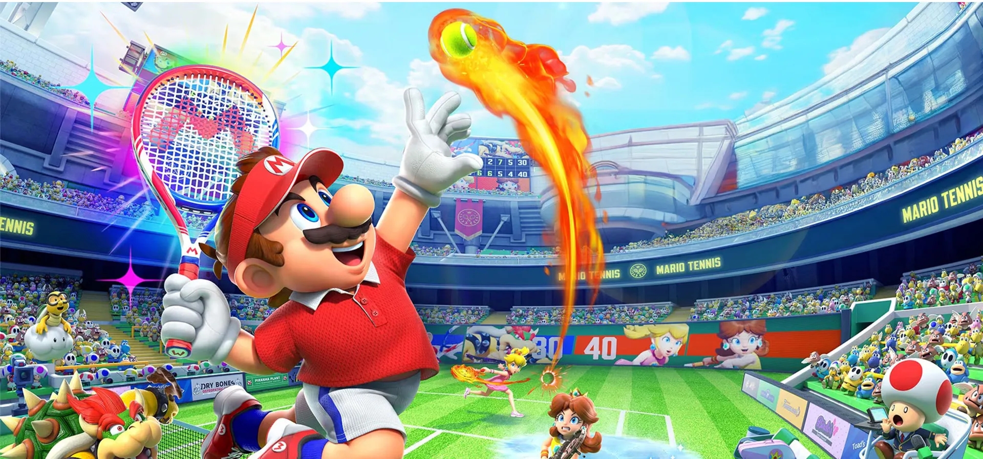 Imagem de fundo do produto Mario Tennis™ Fever - Switch 2