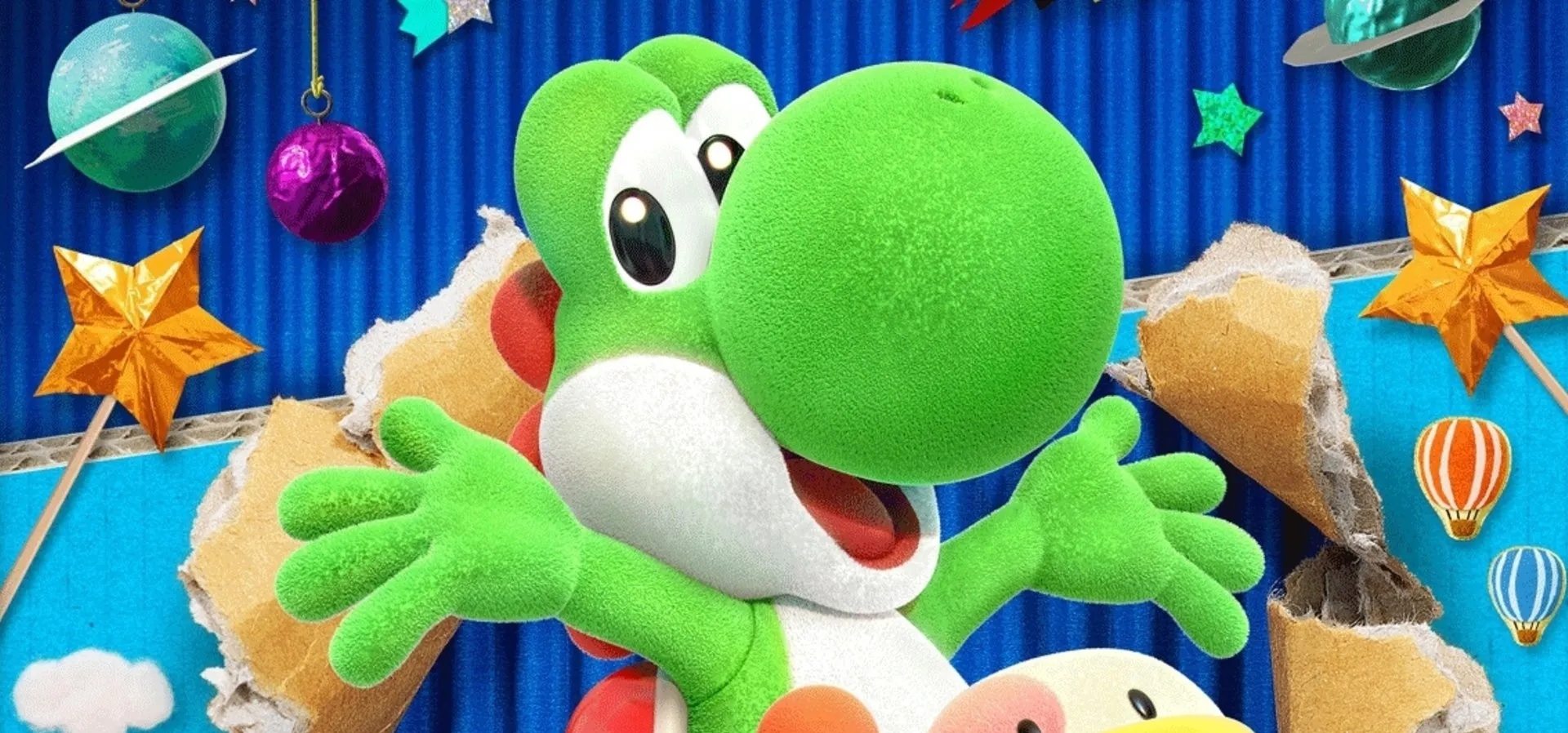 Imagem de fundo do produto Yoshi's Crafted World Standard Edition Switch - Físico