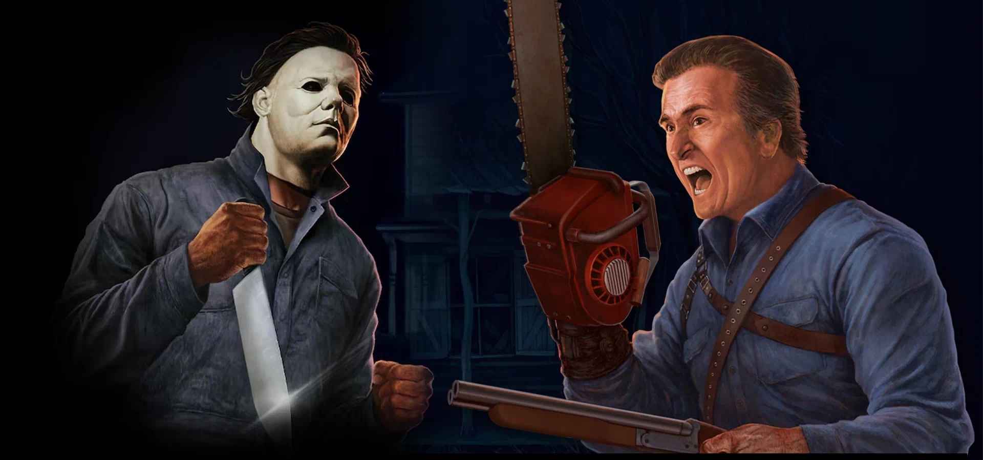 Imagem de fundo do produto Halloween E Ash Vs Evil Dead Retrorealms Double Switch - Físico