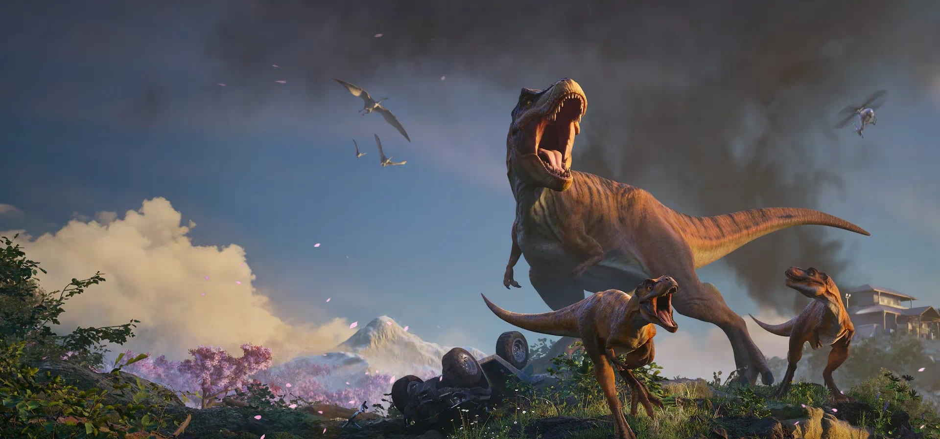 Imagem de fundo do produto Jurassic World Evolution 3 - PS5