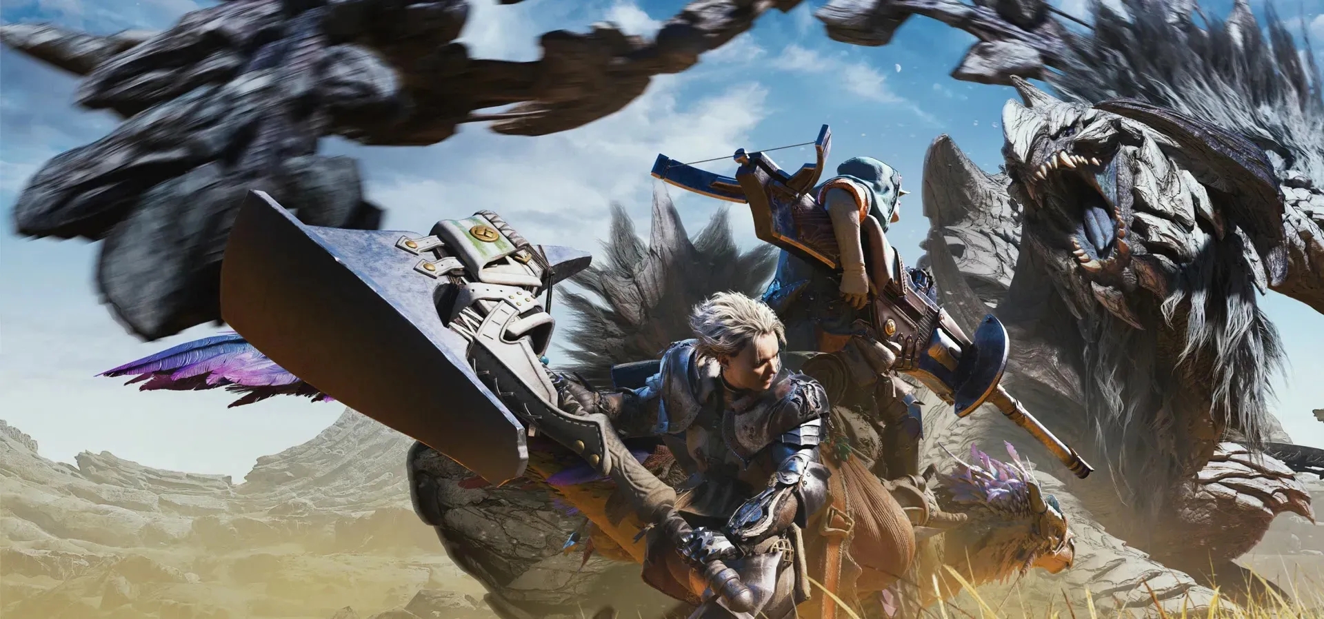 Imagem de fundo do produto Monster Hunter Wilds PS5 - Físico