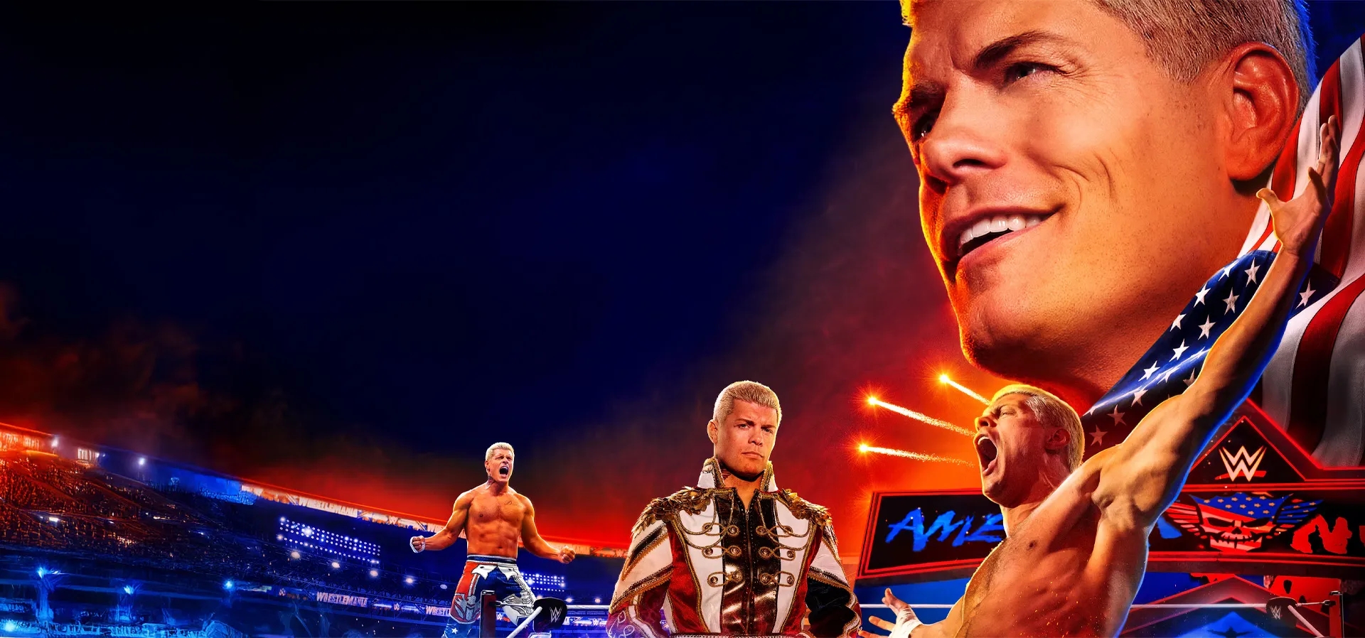 Imagem de fundo do produto WWE 2K24 PS4 - Físico