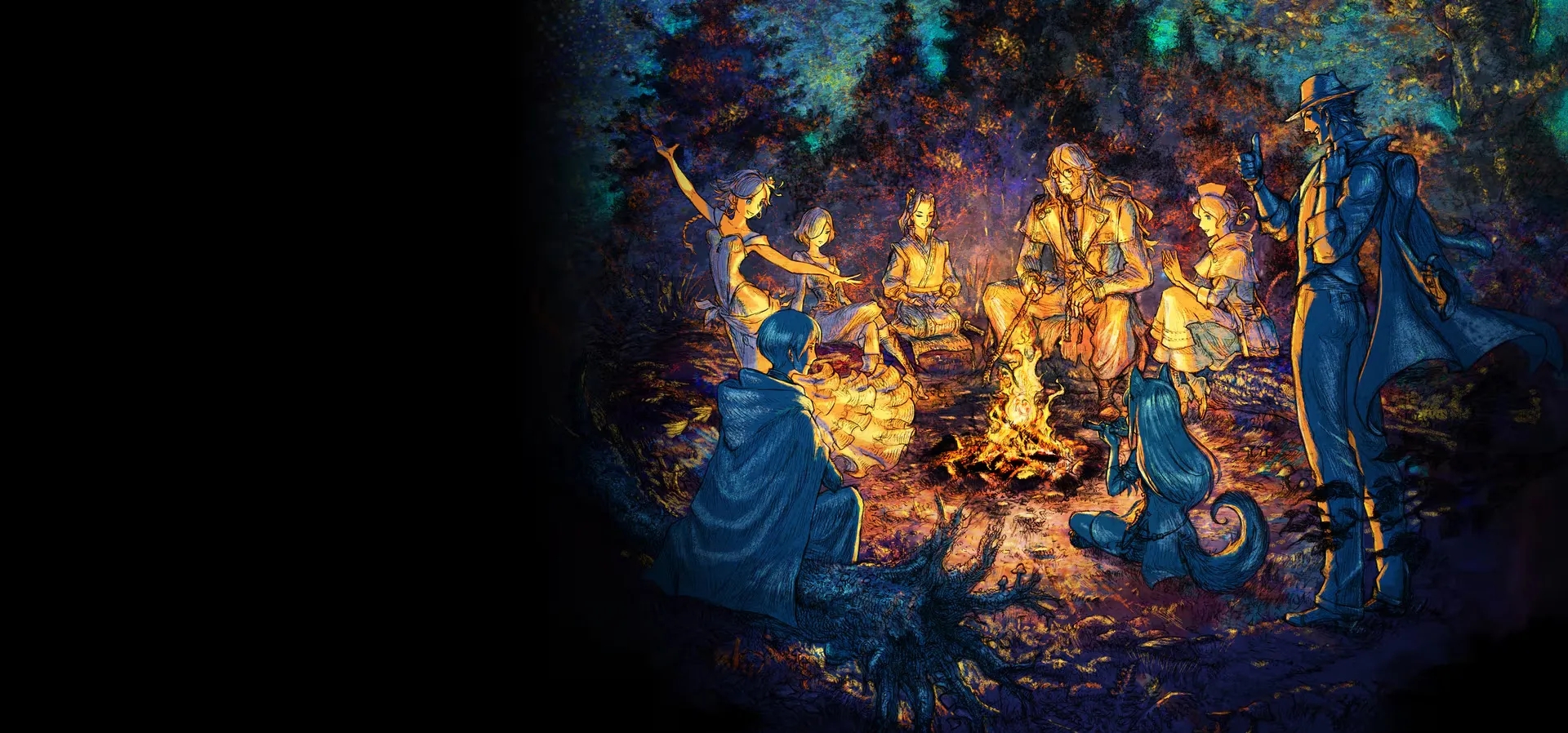 Imagem de fundo do produto Octopath Traveler 2 PS4 - Físico