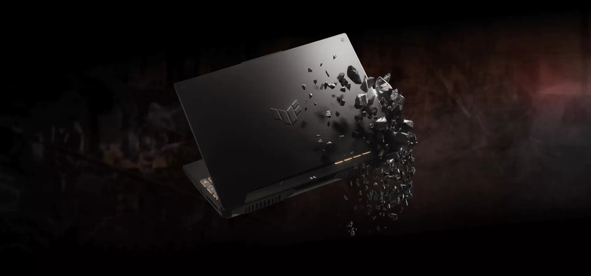 Imagem de fundo do produto Notebook ASUS TUF Gaming F15 Intel Core I5, RTX 3050, 8GB, 512GB, KeepOS, Tela de 15,6", Cinza - FX507ZC4-HN100