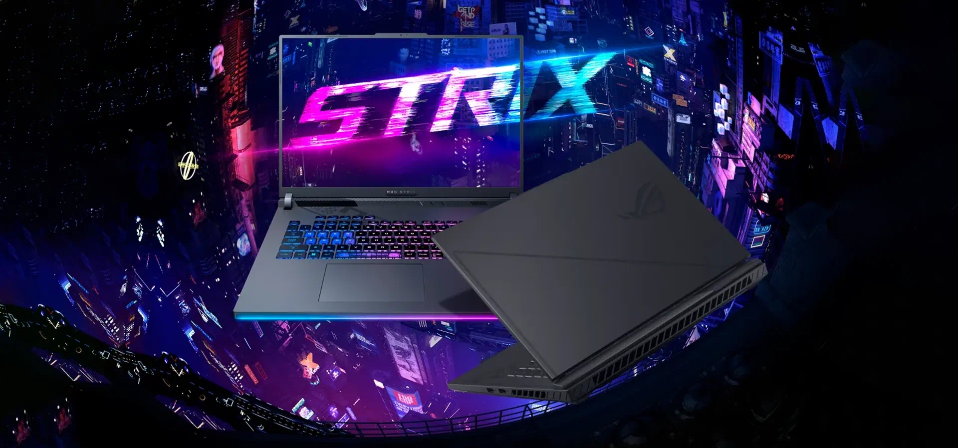 Imagem de fundo do produto Notebook Gamer ASUS ROG Strix G16, RTX 4070, Intel Core i9, 32GB, 2TB SSD, 16" FHD, W11, Volt Green - G614JIR-N4065W