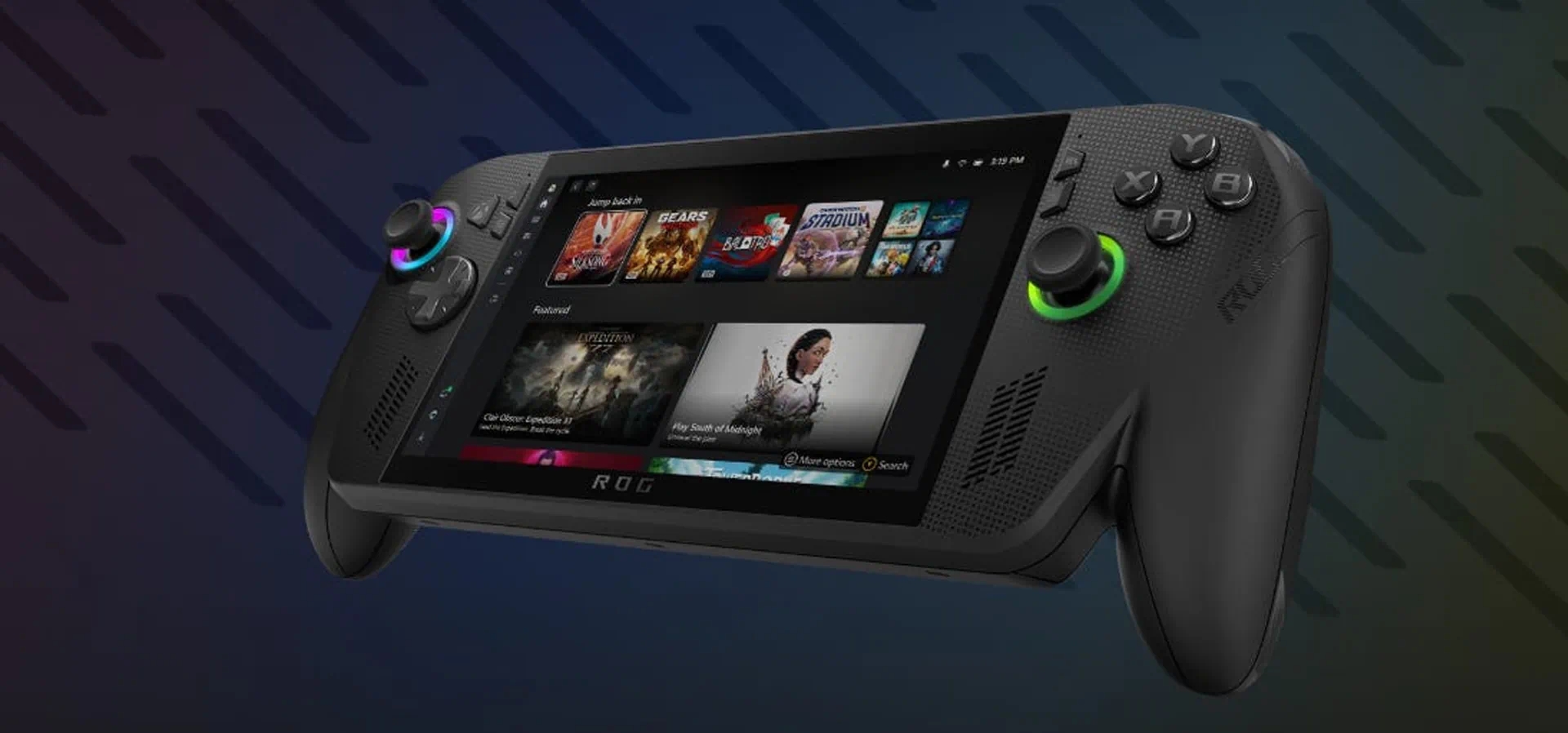 Imagem de fundo do produto Console Portátil ASUS ROG Xbox Ally X Preto - RC73XA-XB