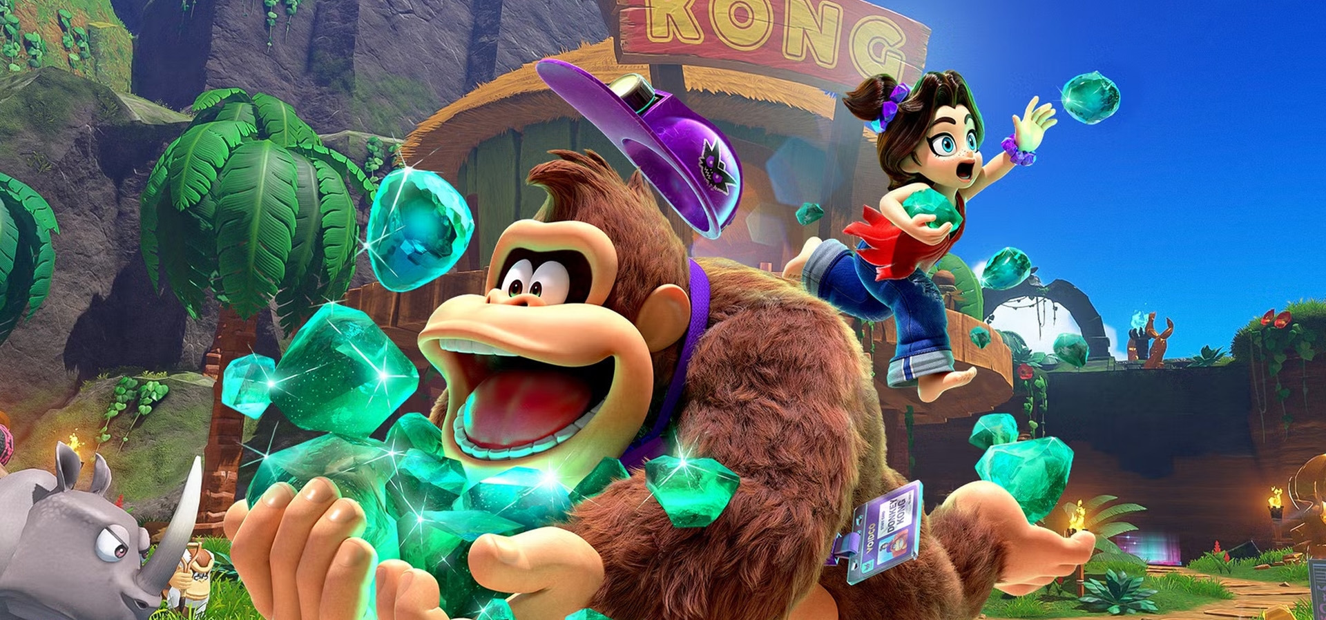 Imagem de fundo do produto Donkey Kong Bananza DLC (DK Island & Emerald Rush) - Switch 2