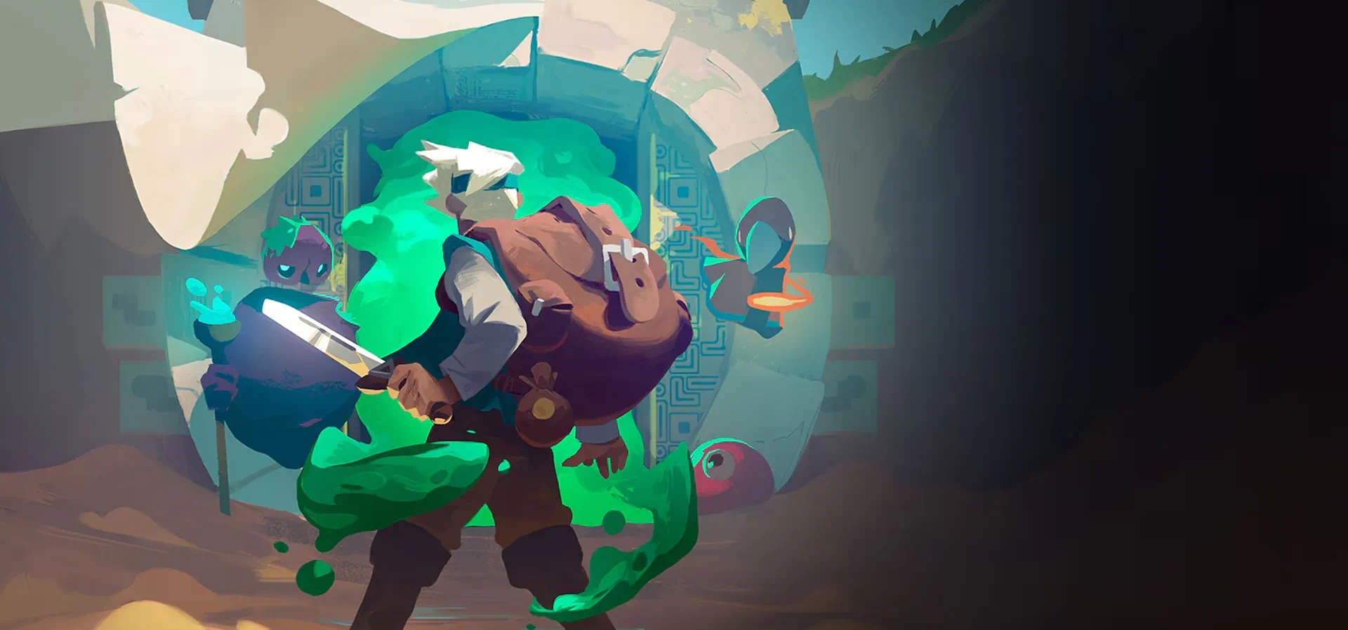Imagem de fundo do produto Moonlighter Switch - Físico