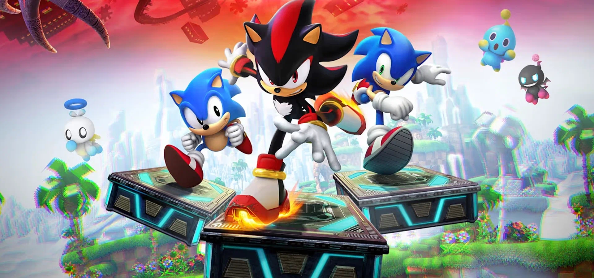 Imagem de fundo do produto Sonic x Shadows Generations Switch 2 - Físico